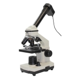 Biologisches Einsteigermikroskop, monokular, mit Kamera, bis 1280x, LED z.B. von Omegon