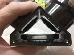 We check zenith mirrors on a reference telescope that is perfectly adjusted.