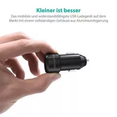 Mini USB Ladegert 2-Port 24W 5V / 4.8A USB fr Kfz-Buchse