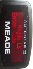 Meade Lightswitch 8 - Correct north alignment yourself via handbox -