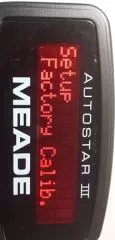 Meade Lightswitch 8 - Correct north alignment yourself via handbox -