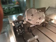 Our new binocular holder (double telescope) - The prototype is milled