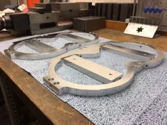 Our new binocular holder (double telescope) - The prototype is milled