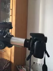Canon EOS DSLR Kamera an Evostar 90 Refraktor zum fotografieren