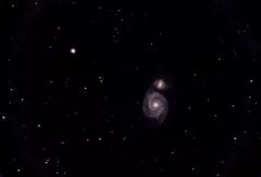 Erste Aufnahme von M51 mit Celestron C6 SC und SkyWatcher EQ6-R mit ASI294MC