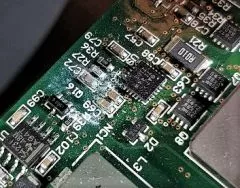 Repair of a Celestron Evolution mount, short circuit on the circuit board