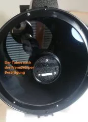 Foreign body removal: A Celestron C8 has landed on the bee...