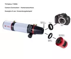 TS-Optics 71SDQ 71mm 450mm f / 6.3 Quadruplet Apo with field leveling in the focuser