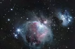 M42 Orionnebel in HDR mit 150mm f/5 Newton an 1,25 Okularauszug mit DSLR ohne Komakorrektor