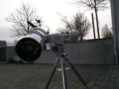 Dobson Umbau auf Betrieb fr EQ / AZ Montierung Skywatcher Skyliner-250P auf AZ-EQ6GT