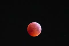 Aufnahme der Mondfinsternis Januar 2019