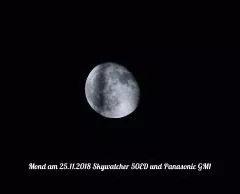 Fotografie und Beobachtung mit SkyWatcher EVOGUIDE 50ED ohne Flattener