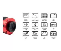 ZWO ASI533MC Pro / gekhlte Farb-Astrokamera - CMOS - Sensor D= 16 mm