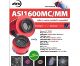 ZWO SW-CMOS-Kamera ASI 1600MM - Sensor D=21,9 mm