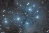 Aufnahme mit TS Photoline 72mm f/6 FPL53 Apo Refraktor Plejaden (Messier 45)