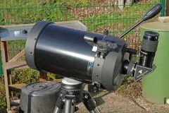 Baader ClickLock Klemme an Celestron C8 und SkyWatcher AZ4 und Tasche