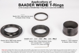 Baader Wide-T-Ring Canon R (fr Canon R Bajonett) mit D52i auf T-2 und S52 EOS R und RP Kamera Adapter