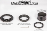 Baader Wide-T-Ring T2 Adapter for Canon EOS R and RP Mirrorless System Cameras