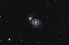 Aufnahme von M51 mit Explorer 150PDS ZWO ASI183MC und Celestron AVX