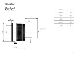 TS Flattener 1x Korrektor fr Refraktor 80-155mm ffnung einstellbar