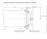 TS-Optics NEWTON Coma Corrector 0.85x Reducer - big Sensors - 3 connection