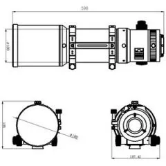 Omegon Apochromatic Refractor Pro APO AP 121/678 Quintuplet OTA + test report