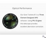William Optics Gran Turismo 81 mm f/5.9 Apo with FPL53 Triplet Lens