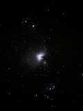 Orionnebel M42 mit Smartphone durch das Okular eines Skyliner 200P Dobson