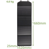 BRESSER Mobiles Solar-Ladegert 120 Watt mit USB- u. DC-Anschluss fr z.B. Mobile Power Station Stromspeicher Akku