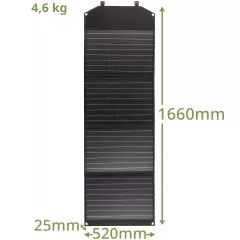 BRESSER Mobiles Solar-Ladegert 120 Watt mit USB- u. DC-Anschluss fr z.B. Mobile Power Station Stromspeicher Akku