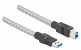 Pegasus USB 3.2 Gen 1 Kabel Type-A male to Type-B male mit Metallmantel 1 m