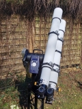 Ein Doppelteleskop / Bino aus zwei TS-Optics 102mm f/11 ED APO Refraktor