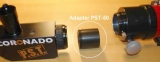 PST-50 ADAPTER: Adaptiert den Coronado PST40 in einen 2 Zoll Okularauszug PST50