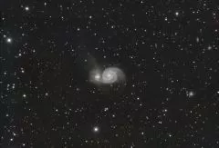 M51 Whirlpool-Galaxie mit TS PHOTOLINE 115mm f/6,95 Triplet-Apo