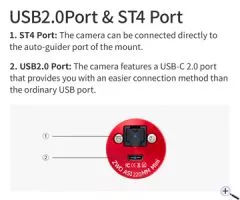 ZWO ASI220MM Mini Autoguider and USB2.0 Monochrome Camera - Chip D=8.81 mm