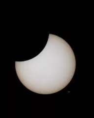 Partielle Sonnenfinsternis 25.10.2022 Einzelaufnahme