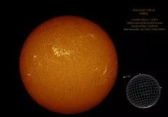 Sun taken in H Alpha with Lacerta 72/432 SolEx by Christian Buill