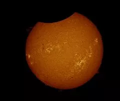 Sun taken in H Alpha with Lacerta 72/432 SolEx by Christian Buill