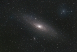 M31 Andromedagalaxie mit Askar FRA300 Pro, ZWO ASI294MC Pro und Optolong l-Pro
