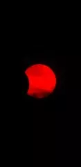 Partiellen Sonnenfinsternis vom 25.10.2022 in H-Alpha durch ein Coronado PST40