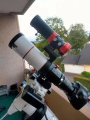 Guidescope clamp telescope/lens