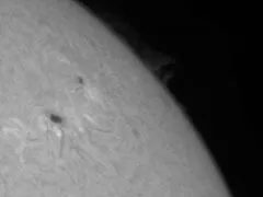 Experience ZWO ASI290MM mini on Lunt LS50 H-Alpha solar telescope