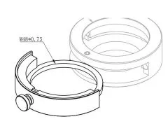 ZWO Filterhalter fr 2 Filter, passend fr Filterschubladen ZWO-FD-EOS, ZWO-FD-NIKON und ZWO-FD-M42-II