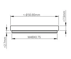 ZWO Filterhalter fr 2 Filter, passend fr Filterschubladen ZWO-FD-EOS, ZWO-FD-NIKON und ZWO-FD-M42-II