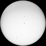 Sonnen-Aufnahme mit Explorer 150PDS und Baader ASTF AstroSolar Sonnenfilter-Folie