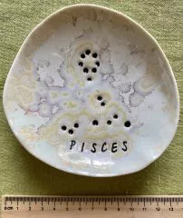 Astro: Zodiac porcelain bowl/plate, handcrafted from porcelain. Each piece is unique.