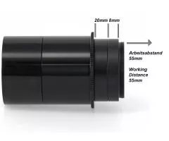 TS 1,0x 2 mit T2 (Flattener / Bildfeldkorrektor) fr Refraktor