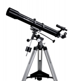 Kratzer: Teleskop Skywatcher Evostar-90 90mm 900mm Refraktor - inkl. Stativ und Montierung - Kratzer 5mm auf der Linse