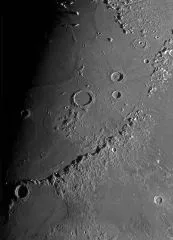 Moon images in turbulent air movement with an STF Mirage 7 and an ASI 178MC on January 19, 2024
