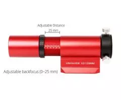 William UniGuide 32 mm Mini - Leitfernrohr Guiding mit universeller Sucherbasis, rot